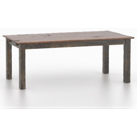 Rectangular Two-Tone Dining Table