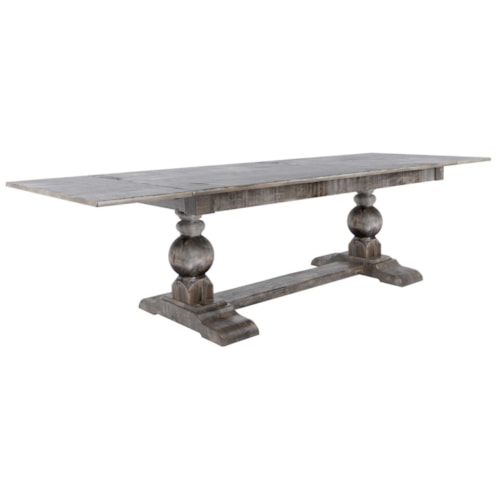 Farmhouse Customizable Rectangular Table w/ Breadboard Leaves