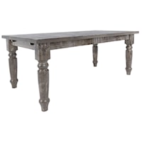 Customizable Rectangular Wood Top Table