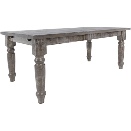 Customizable Rectangular Wood Top Table