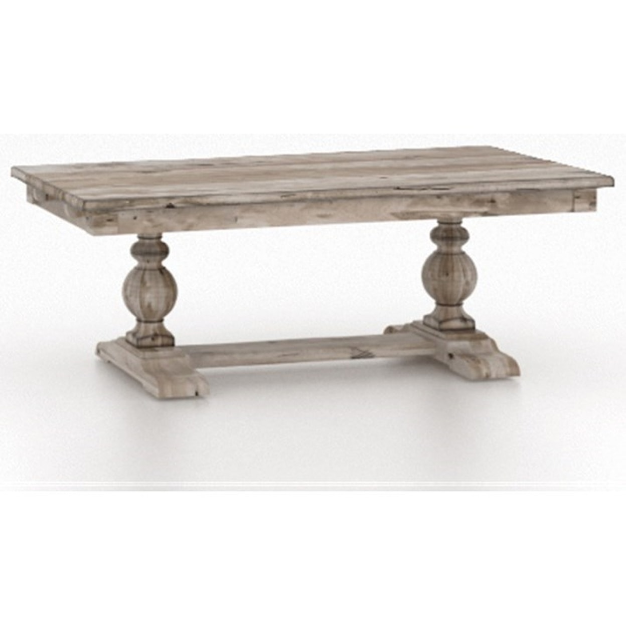 Canadel Champlain Customizable Rectangular Table w/ Trestle