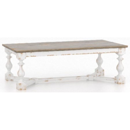 Customizable Rectangular Table w/ Trestle