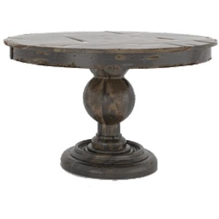 Customizable 48" Round Wood Solid Top Table