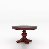 Customizable 48" Round Wood Solid Top Table