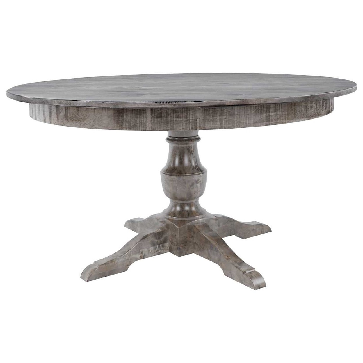 Canadel Champlain. Customizable 54" Round Wood Solid Top Table