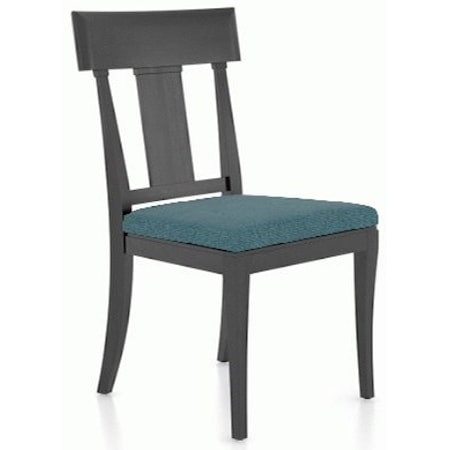 Customizable Upholstered Side Chair with Splat Back