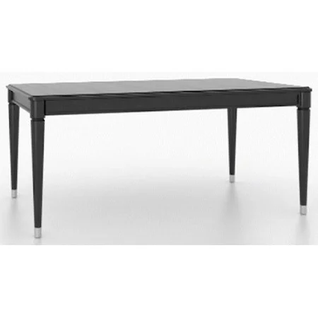 Customizable Rectangular Dining Table w/ Metal Ferrules