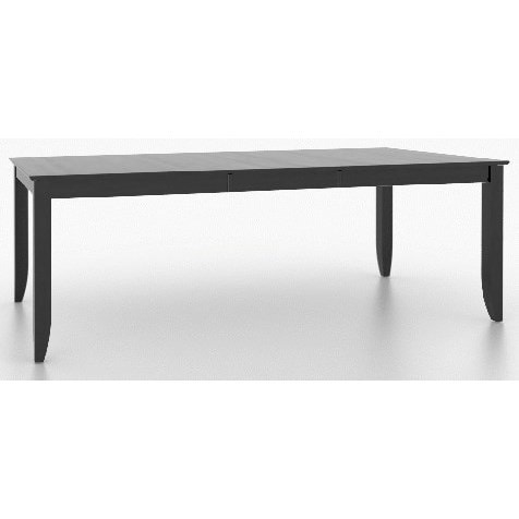 Customizable Rectangular Dining Table with Self-Storing Leaf