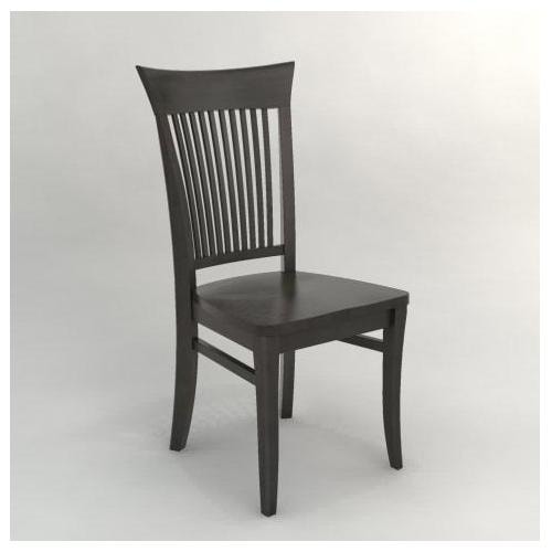 Customizable Slat Back Side Chair - Wood Seat