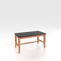 Customizable 2-Seat 18" Wooden Bench