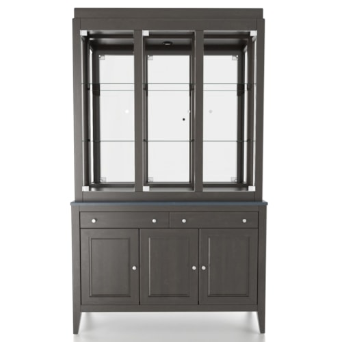 Customizable 48 Inch Buffet & Hutch China Cabinet