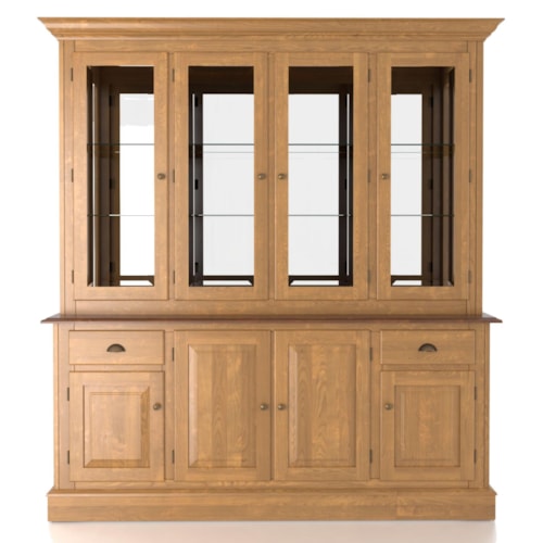Customizable 72 Inch Hutch & Buffet China Cabinet
