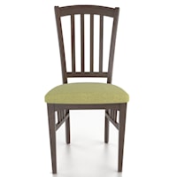 Customizable Slat Back Upholstered Side Chair