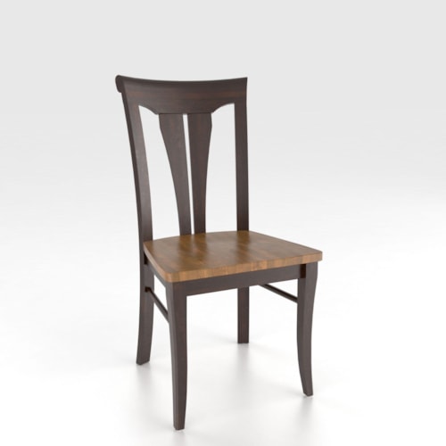 Customizable Sheaf Back Side Chair - Wood Seat