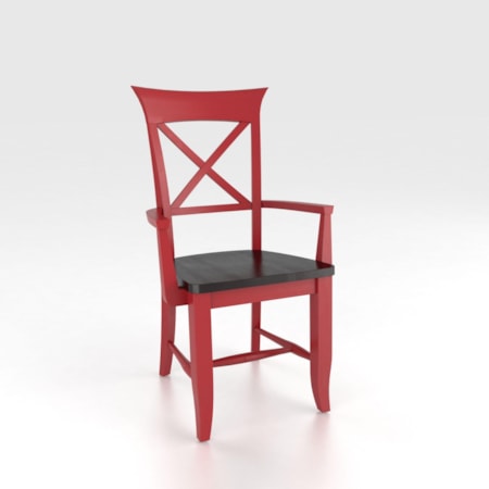 Customizable Arm Chair - Wood Seat