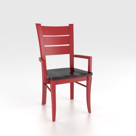 Customizable Arm Chair - Wood Seat