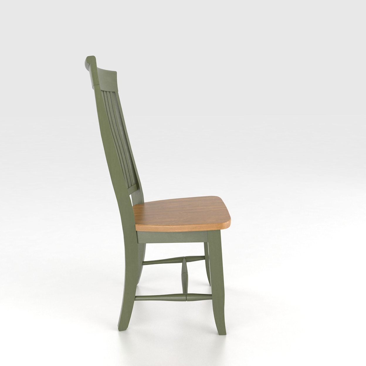 Canadel Custom Dining Customizable Side Chair - Wood Seat