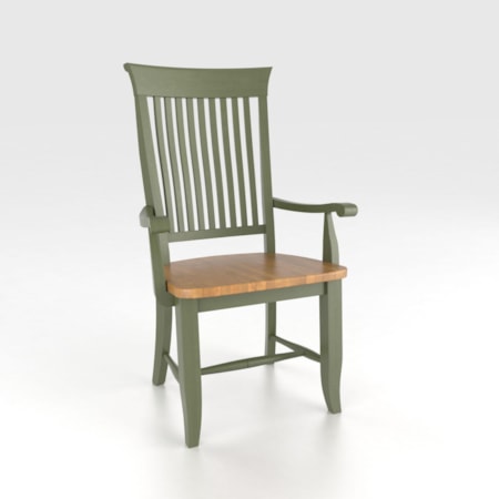 Customizable Arm Chair - Wood Seat