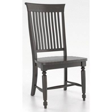 Customizable Side Chair with Slat Back