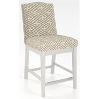 Customizable Upholstered Counter Stool