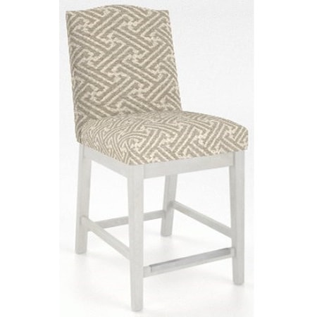Customizable Upholstered Counter Stool