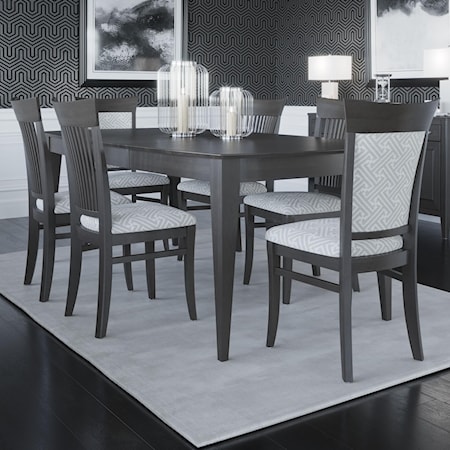 Customizable Boat Shape Dining Table Set