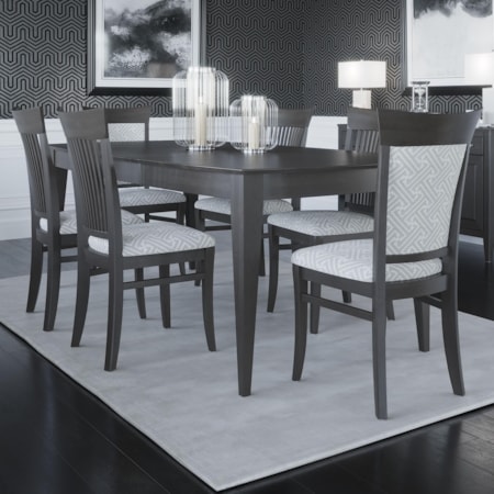 Customizable Boat Shape Dining Table Set