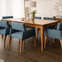 Customizable Contemporary Rectangular Dining Table