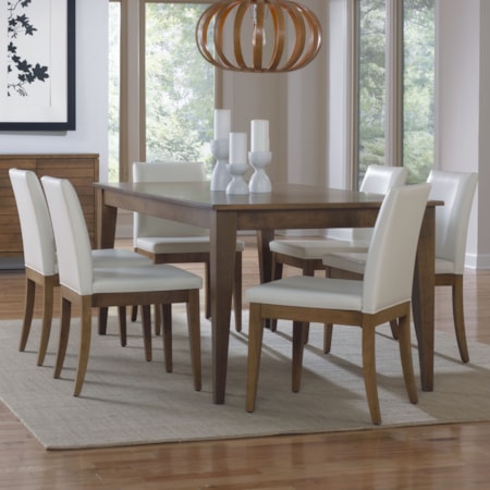 Customizable Rectangular Dining Table Set