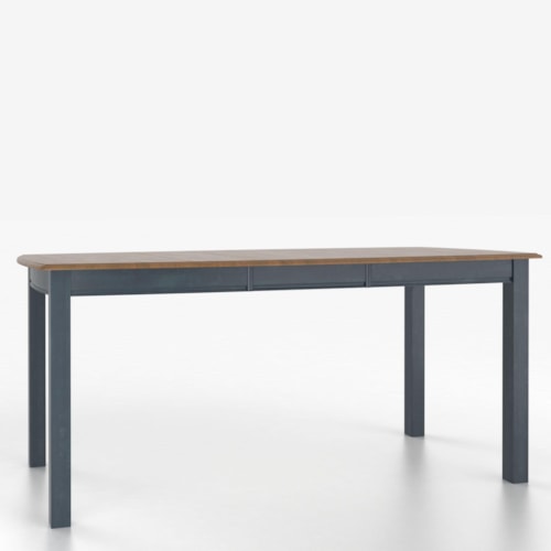 Customizable Boat Shape Counter Height Table with Leaf