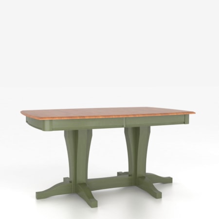 Customizable Boat Shape Table with Pedestal