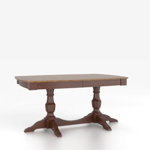 Customizable Boat Shape Table with Pedestal