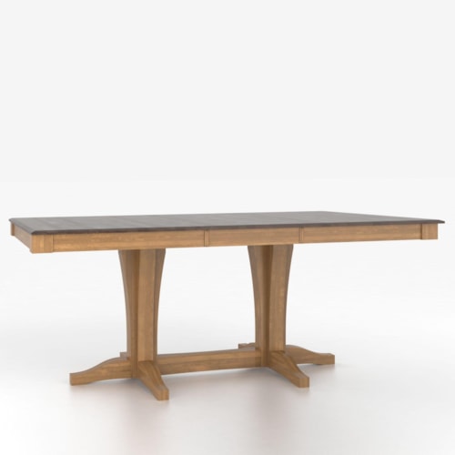 Customizable Rectangular Table with Pedestal