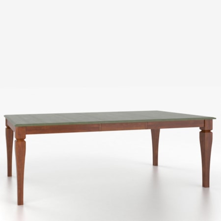 Customizable Rectangular Table with Legs