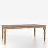Canadel Canadel Customizable Rectangular Table with Legs