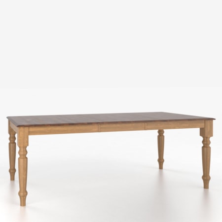 Customizable Rectangular Table with Legs