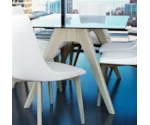 Canadel Downtown Customizable Glass Top Table