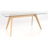 Canadel Downtown Customizable Glass Top Table