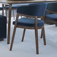 Contemporary Customizable Dining Arm Chair