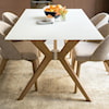 Canadel Downtown - Custom Dining Customizable Glass Top Dining Table