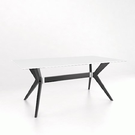 Customizable Glass Top Dining Table