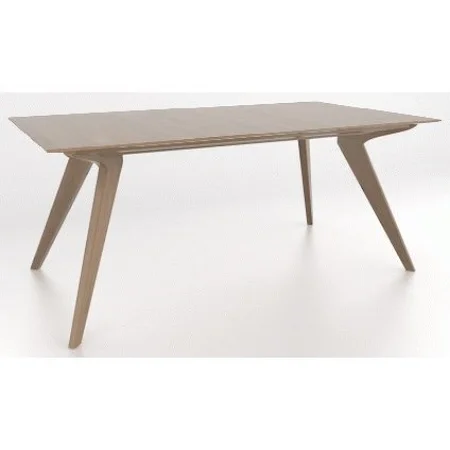 Contemporary Customizable Rectangular Wood Top Dining Table