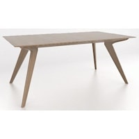 Contemporary Customizable Rectangular Wood Top Dining Table