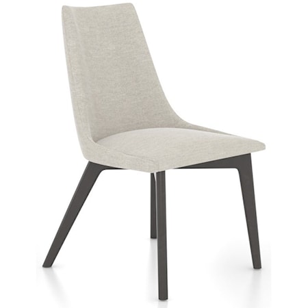 Mid-Century Modern Upholstered Dining Side Chair