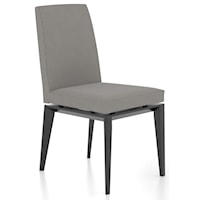 Contemporary Upholstered Side Chair with Faux Leather