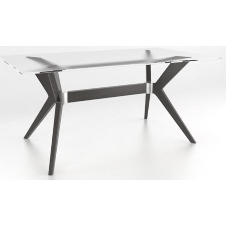 Customizable Glass Top Dining Table