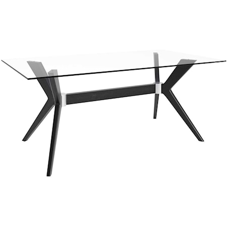 Customizable Rectangular Table w/ Glass Top