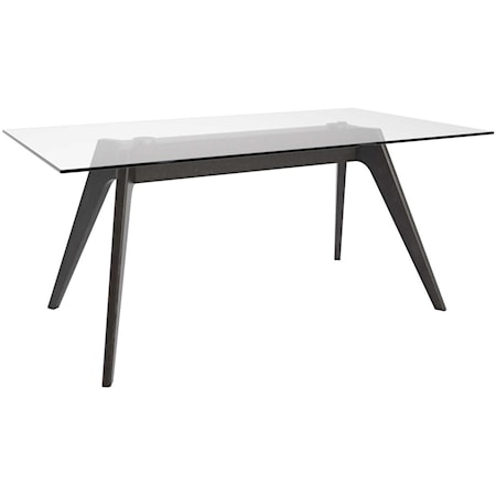 Customizable Rectangular Table w/ Glass Top