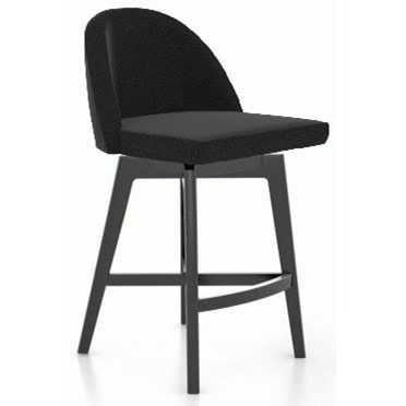 Contemporary Upholstered Swivel Stool