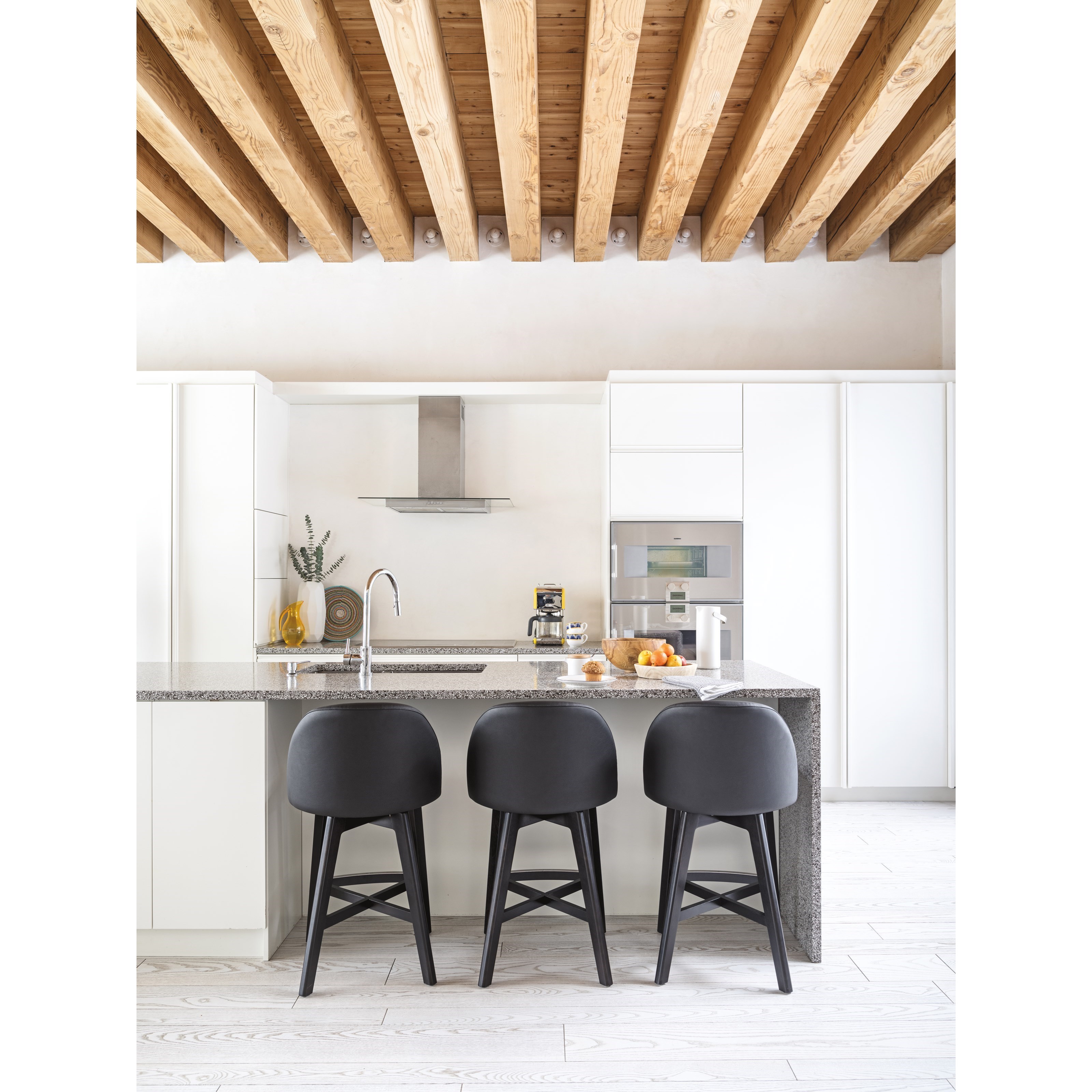 Canadel Downtown Upholstered Swivel Stool